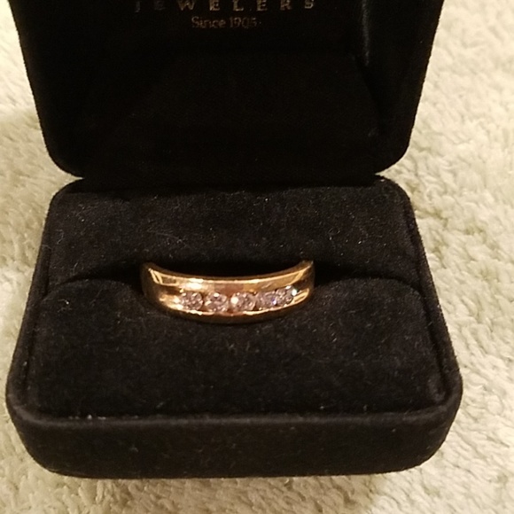 Gordon Jewelers Accessories Mens Gold Wedding Ring With Diamonds
